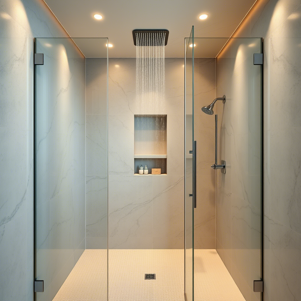 Luxurious Walk-In Shower Bathroom